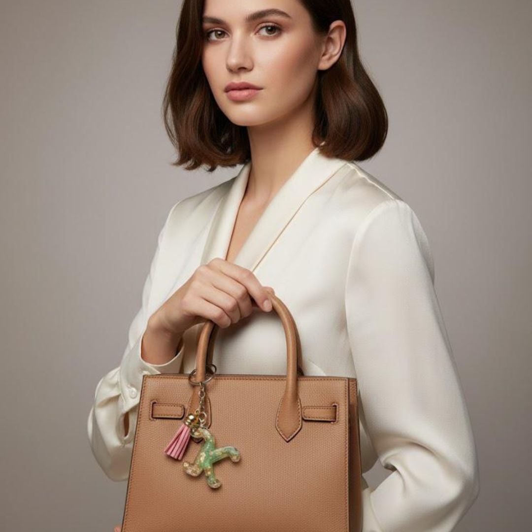 Personalized Letter Keychain A-Z Initial Charm - Custom Alphabet Bag Accessory with Tassel for Purse, Backpack & Keys