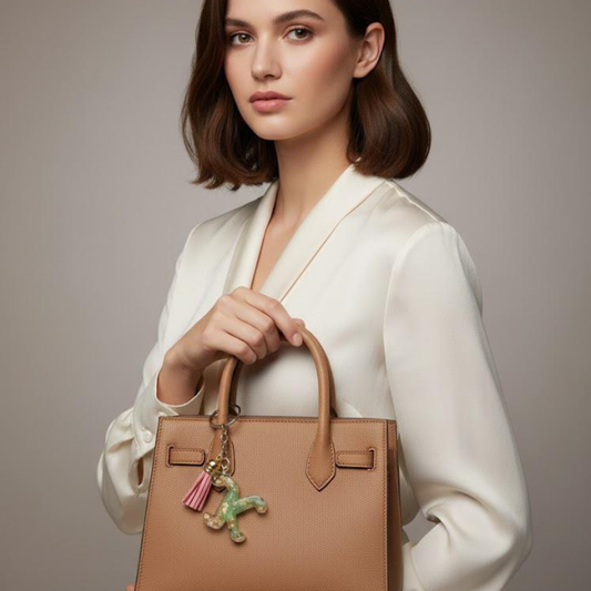 Personalized Letter Keychain A-Z Initial Charm - Custom Alphabet Bag Accessory with Tassel for Purse, Backpack & Keys