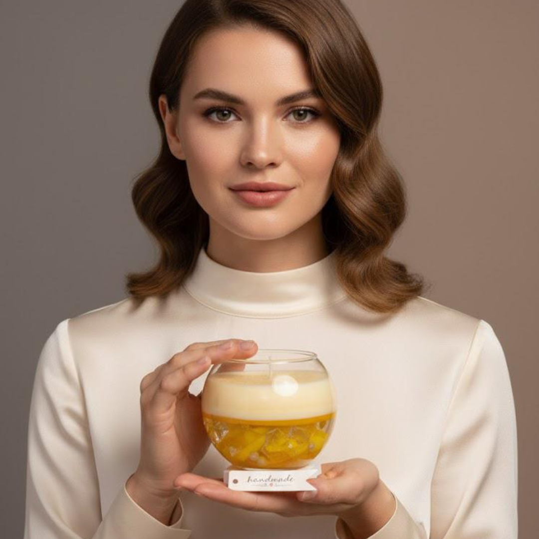 Luxury Water-Based Layered Candle - Handcrafted Soy Wax Candle Gift for Any Occasion